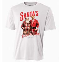 SantaS Favorite Felon Since 2024 Christmas Xmas Funny Trump Cooling Performance Crew T-Shirt