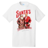 SantaS Favorite Felon Since 2024 Christmas Xmas Funny Trump Tall T-Shirt