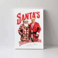 SantaS Favorite Felon Since 2024 Christmas Xmas Funny Trump Canvas