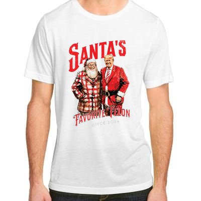 SantaS Favorite Felon Since 2024 Christmas Xmas Funny Trump Adult ChromaSoft Performance T-Shirt