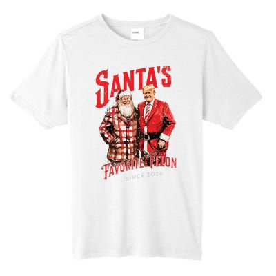 SantaS Favorite Felon Since 2024 Christmas Xmas Funny Trump Tall Fusion ChromaSoft Performance T-Shirt