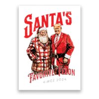 SantaS Favorite Felon Since 2024 Christmas Xmas Funny Trump Poster