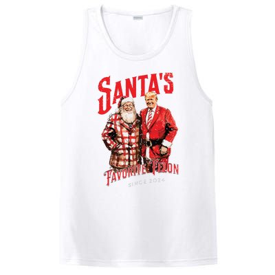 SantaS Favorite Felon Since 2024 Christmas Xmas Funny Trump PosiCharge Competitor Tank