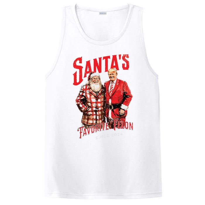 SantaS Favorite Felon Since 2024 Christmas Xmas Funny Trump PosiCharge Competitor Tank