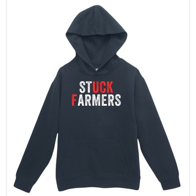 Stuck Farmer Funny Uk Political Slogan Funny Stuck Farmer Parody Sarcastic Humor Urban Pullover Hoodie