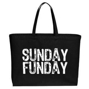 Sunday Funday Football Cotton Canvas Jumbo Tote