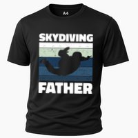 Skydiving Father For Father's Day Gift Cooling Performance Crew T-Shirt