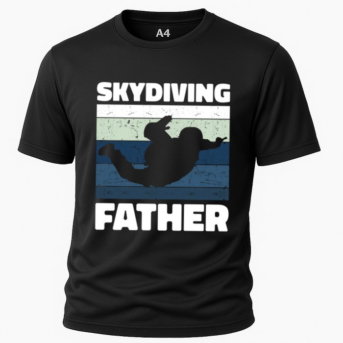 Skydiving Father For Father's Day Gift Cooling Performance Crew T-Shirt