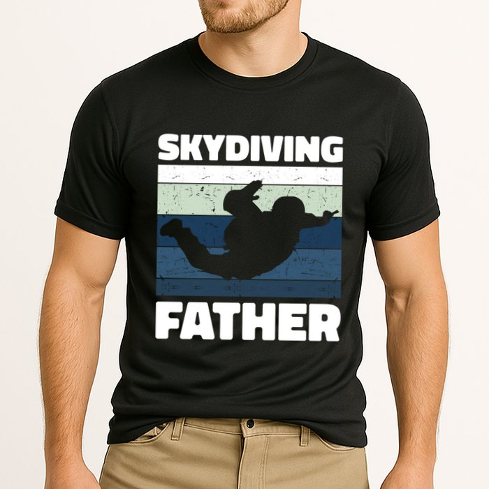 Skydiving Father For Father's Day Gift Cooling Performance Crew T-Shirt