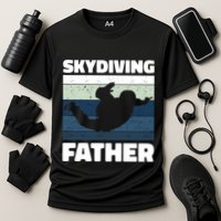 Skydiving Father For Father's Day Gift Cooling Performance Crew T-Shirt