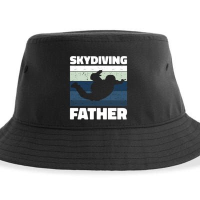 Skydiving Father For Father's Day Gift Sustainable Bucket Hat