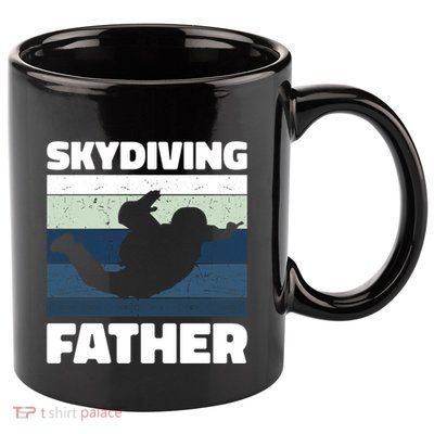 Skydiving Father For Father's Day Gift 11oz C Handle Ceramic Mug