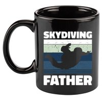 Skydiving Father For Father's Day Gift 11oz C Handle Ceramic Mug