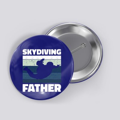 Skydiving Father For Father's Day Gift Button