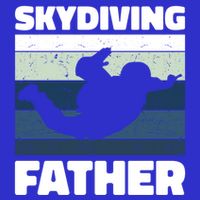 Skydiving Father For Father's Day Gift Button