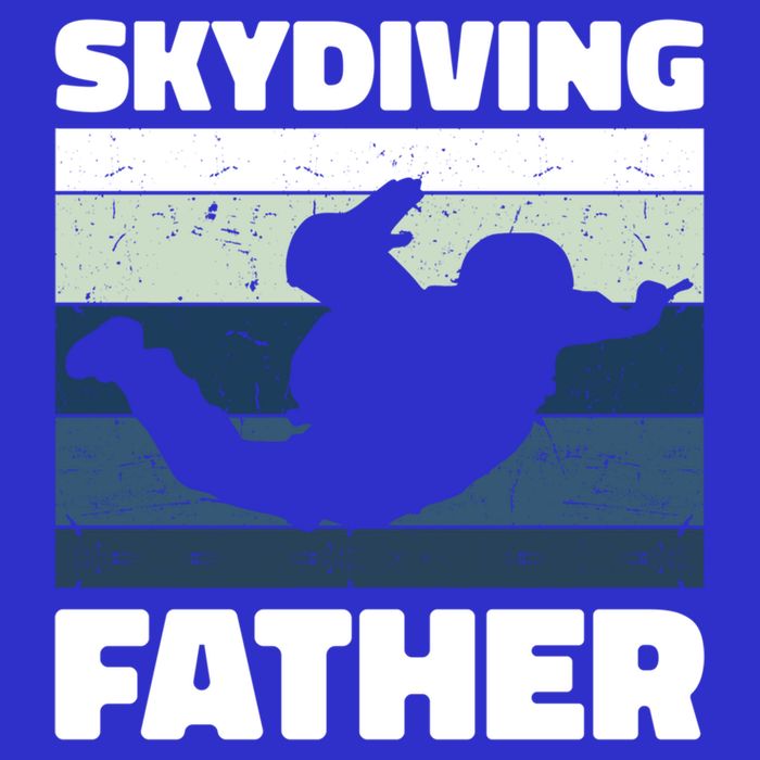 Skydiving Father For Father's Day Gift Button
