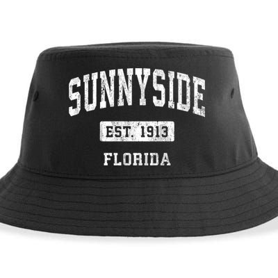 Sunnyside Florida Fl Vintage Sports Sustainable Bucket Hat