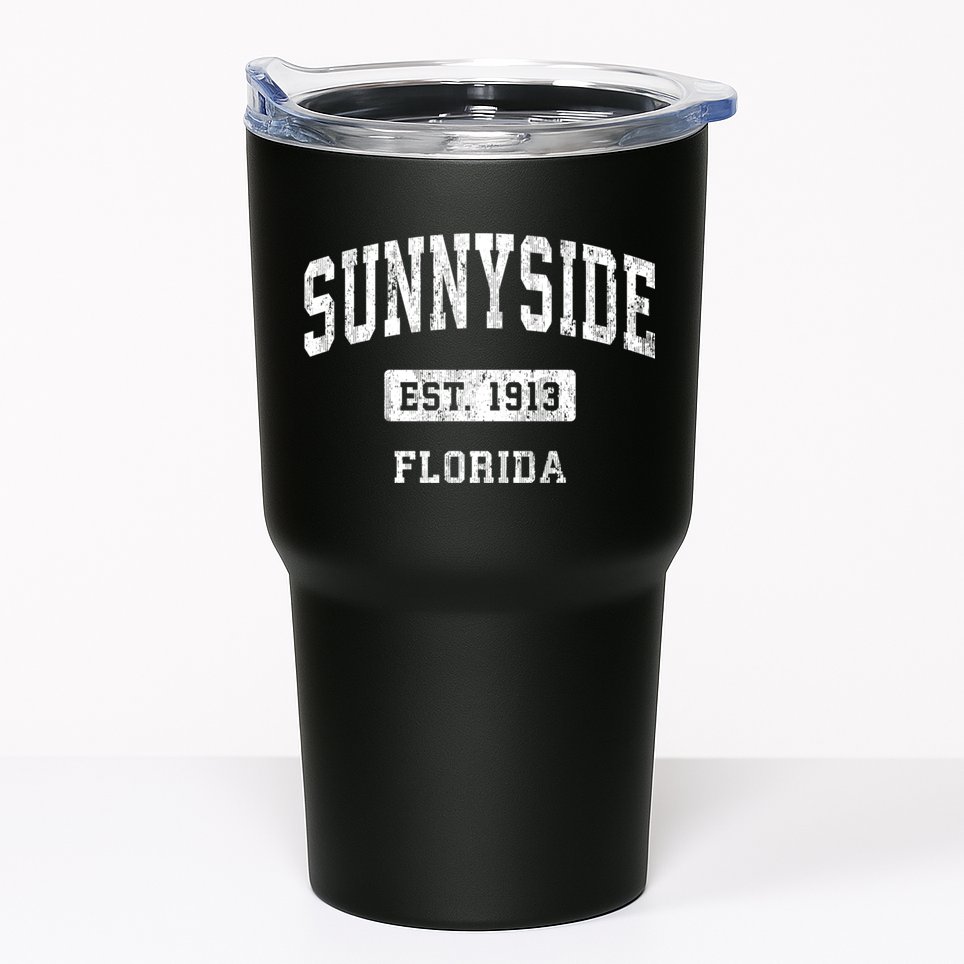 Sunnyside Florida Fl Vintage Sports Tumbler