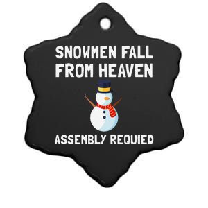 Snowmen Fall From Heaven Assembly Required Christmas Design Ceramic Star Ornament