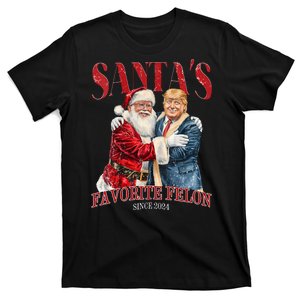 Santas Favorite Felon Since 2024 Christmas Xmas Funny Trump T-Shirt