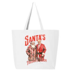 SantaS Favorite Felon Since 2024 Christmas Xmas Funny Trump Gift 25L Jumbo Tote