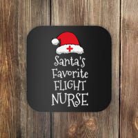 Santas Favorite Flight Nurse Christmas Funny Coaster