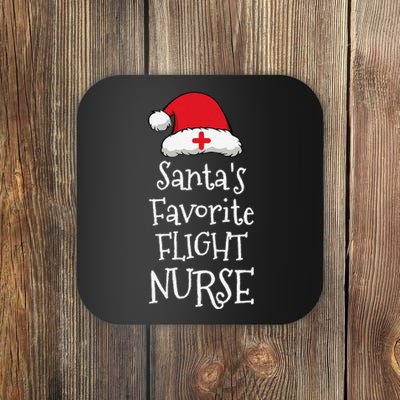 Santas Favorite Flight Nurse Christmas Funny Coaster