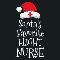 Santas Favorite Flight Nurse Christmas Funny Coaster