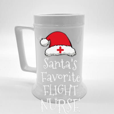 Santas Favorite Flight Nurse Christmas Funny Beer Stein