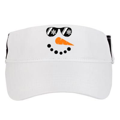 Snowman Face Family Christmas Matching Costume Adult Drive Performance Visor