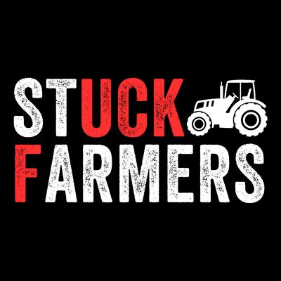 Stuck Farmer Funny Uk Political Slogan Parody Sarcastic Humor Funny Stuck Farmer T-Shirt