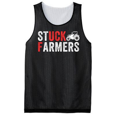 Stuck Farmer Funny Uk Political Slogan Parody Sarcastic Humor Funny Stuck Farmer Mesh Reversible Basketball Jersey Tank