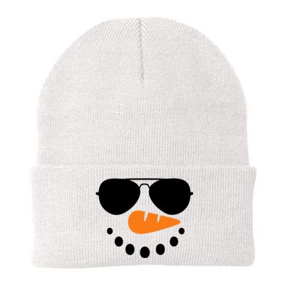 Snowman Face Family Christmas Matching Costume Knit Cap Winter Beanie