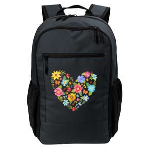 Springtime Flowers Floral Heart Daily Commute Backpack