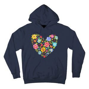 Springtime Flowers Floral Heart Tall Hoodie