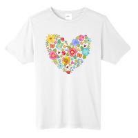 Springtime Flowers Floral Heart Tall Fusion ChromaSoft Performance T-Shirt