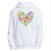 Springtime Flowers Floral Heart Urban Pullover Hoodie