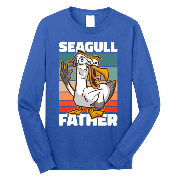 Seagull Father For Father's Day Gift Long Sleeve Shirt