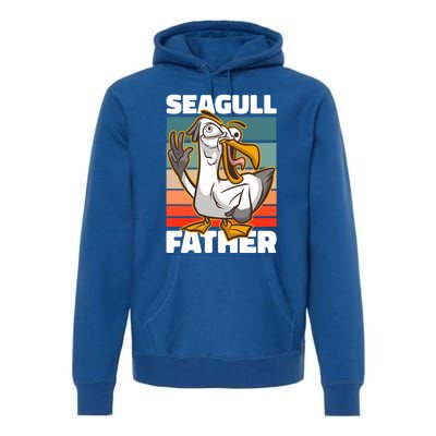 Seagull Father For Father's Day Gift Premium Hoodie