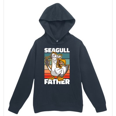 Seagull Father For Father's Day Gift Urban Pullover Hoodie