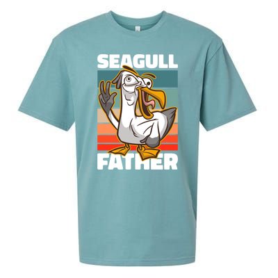 Seagull Father For Father's Day Gift Sueded Cloud Jersey T-Shirt