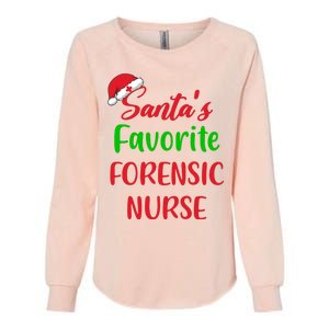 Santas Favorite Forensic Nurse Funny Christmas Womens California Wash Sweatshirt