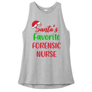 Santas Favorite Forensic Nurse Funny Christmas Ladies PosiCharge Tri-Blend Wicking Tank