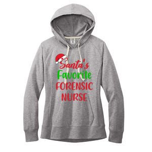 Santas Favorite Forensic Nurse Funny Christmas Women's Fleece Hoodie