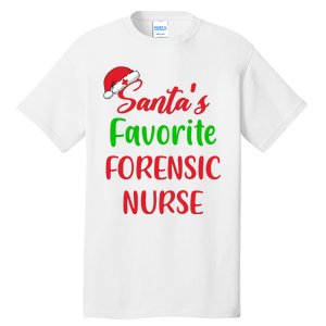 Santas Favorite Forensic Nurse Funny Christmas Tall T-Shirt