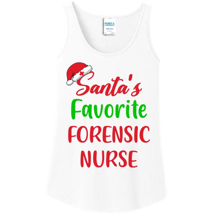 Santas Favorite Forensic Nurse Funny Christmas Ladies Essential Tank