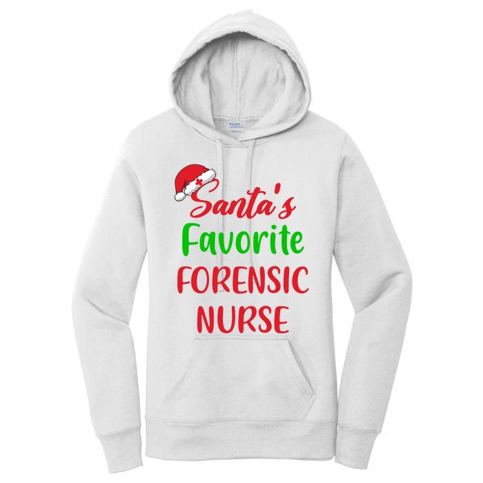 Santas Favorite Forensic Nurse Funny Christmas Women's Pullover Hoodie