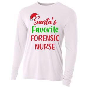 Santas Favorite Forensic Nurse Funny Christmas Cooling Performance Long Sleeve Crew