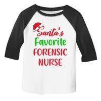 Santas Favorite Forensic Nurse Funny Christmas Toddler Fine Jersey T-Shirt