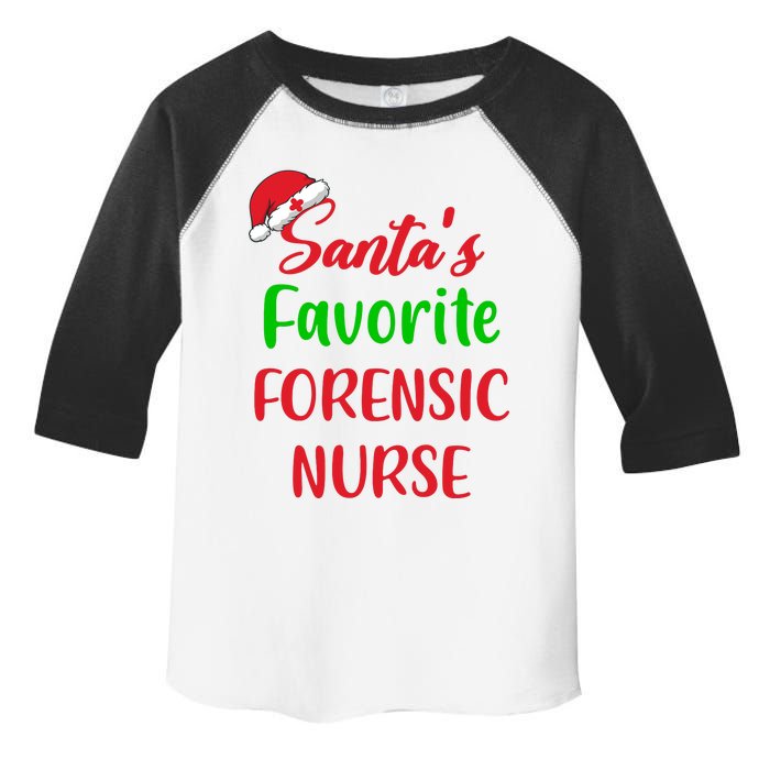 Santas Favorite Forensic Nurse Funny Christmas Toddler Fine Jersey T-Shirt